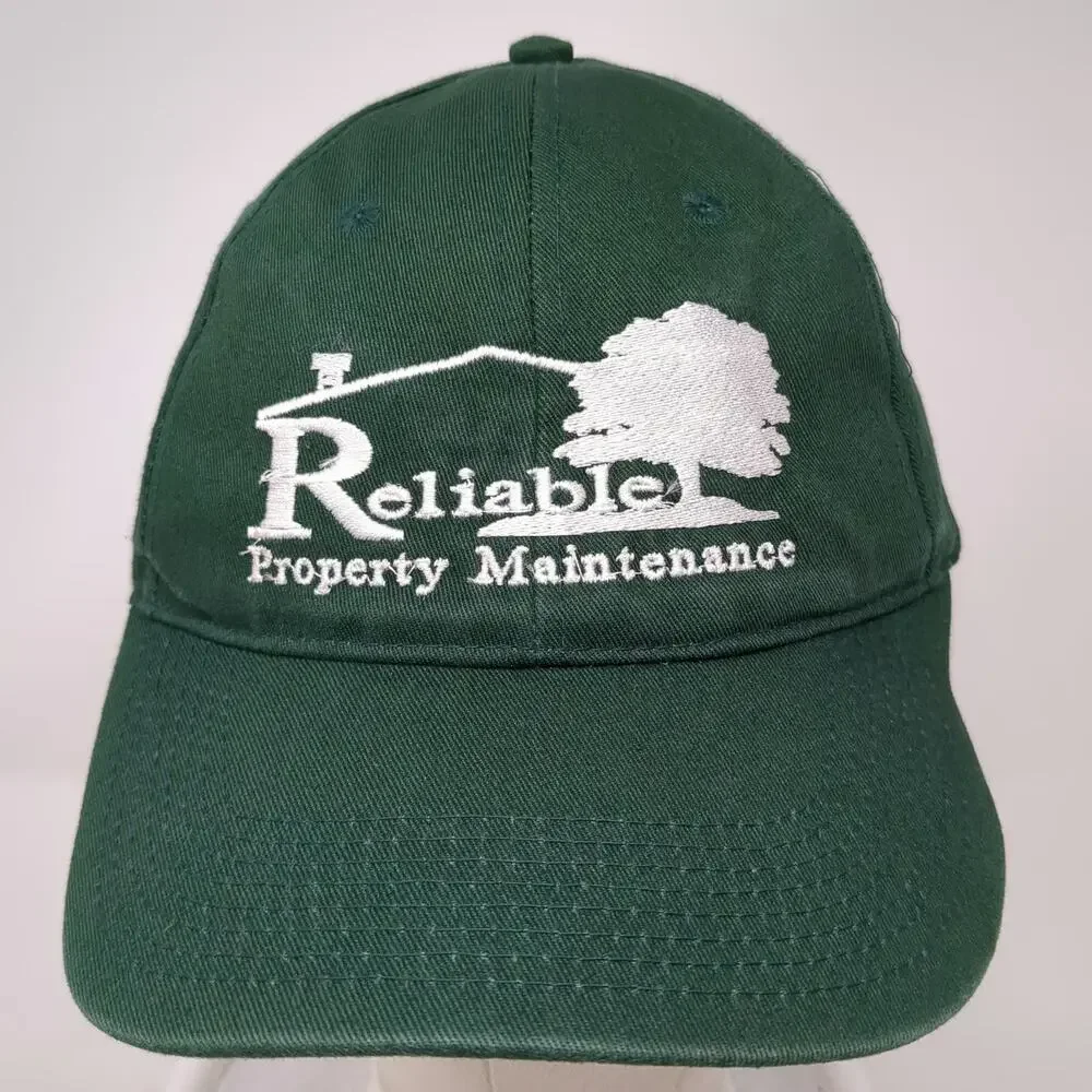 Bayside Baseball Cap Green OSFM Reliable Property Maintenance Made in USA Hat
